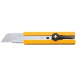 Olfa EH-1 Heavy-Duty Utility Knife With Ratchet-Lock - 25-mm - ABS Plastic And Steel - Yellow -ToolPro Sales Store 0002050 L
