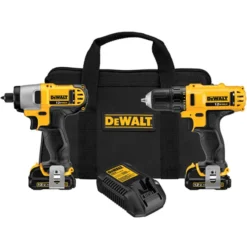DeWALT Drill/Driver And Impact Driver Combo Kit - Cordless - 12 V -ToolPro Sales Store 00275466 L