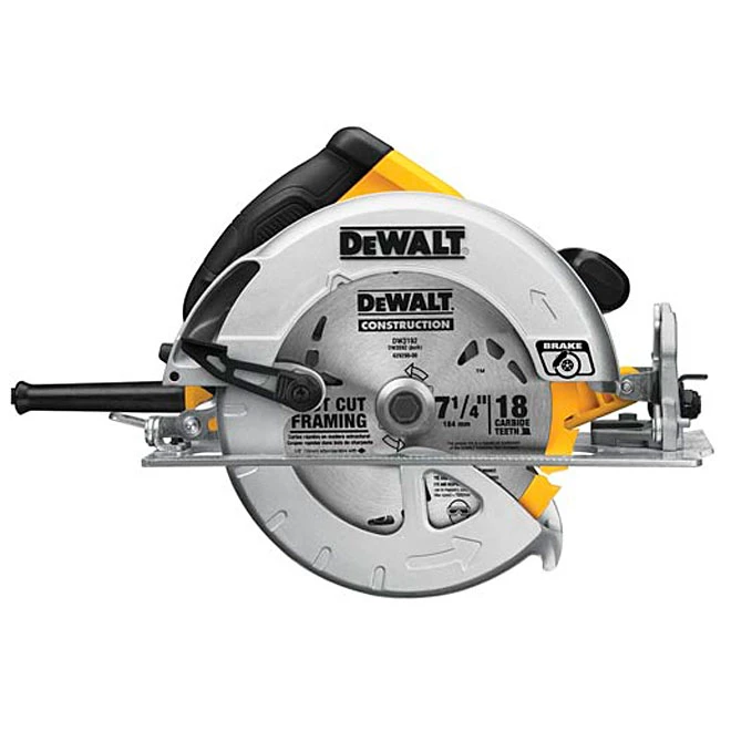 DeWalt 7 1/4-in Corded Circular Saw With Brake - 15-Amp Motor - 2 9/16-in Cutting Depth - Lightweight 1 DeWalt 7 1/4-in Corded Circular Saw With Brake - 15-Amp Motor - 2 9/16-in Cutting Depth - Lightweight