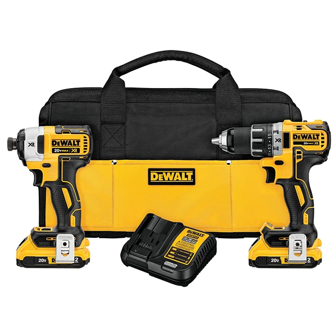 DeWalt Drill And Impact Driver Combo Kit With Batteries And Charger - 3-Mode LED Light - Brushless Motor 1 DeWalt Drill And Impact Driver Combo Kit With Batteries And Charger - 3-Mode LED Light - Brushless Motor