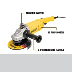 DEWALT 7-in 15 Amp Trigger-Switch Corded Grinder -ToolPro Sales Store 00276136ba L