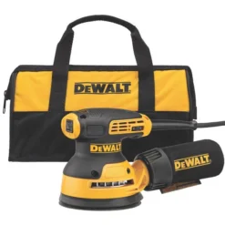 DeWalt 5-in Corded Random Orbit Sander Kit With Bag - 3-Amp Motor - 12000 OPM - Dust Sealed Switch - 8 Holes -ToolPro Sales Store 00276219 L