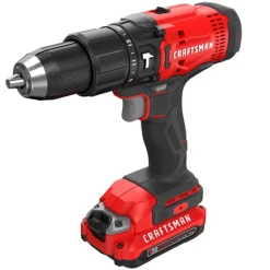 Craftsman V20 1/2-in Cordless Hammer Drill Kit With 20-Volt 1.3Ah Li-Ion Batteries - 1500 RPM - Keyless - 2-Speed