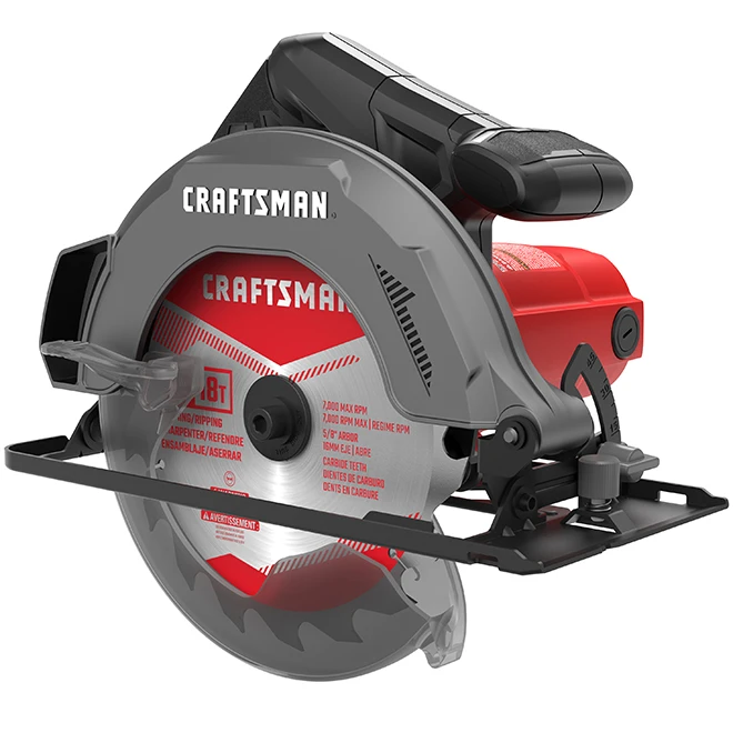 Craftsman Circular Saw - 7 1/4" Blade With 18 Teeth - 13 A - Black/Red 4 Craftsman Circular Saw - 7 1/4" Blade With 18 Teeth - 13 A - Black/Red - Image 4