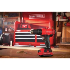 Craftsman V20 1/2-in Cordless Drill Kit - 1800 RPM - Keyless Chuck - LED Light - Dual Speed Mode 9 Craftsman V20 1/2-in Cordless Drill Kit - 1800 RPM - Keyless Chuck - LED Light - Dual Speed Mode -ToolPro Sales Store 00276565e L
