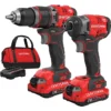 Craftsman 20-volt Cordless 2-Tool Combo Kit With Batteries And Charger - Brushless Motor - LED Light - Variable Speed