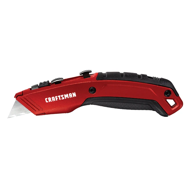 Craftsman Dual-Blade Utility Knife - 4 Blades - 6.75-in - Red 2 Craftsman Dual-Blade Utility Knife - 4 Blades - 6.75-in - Red - Image 2