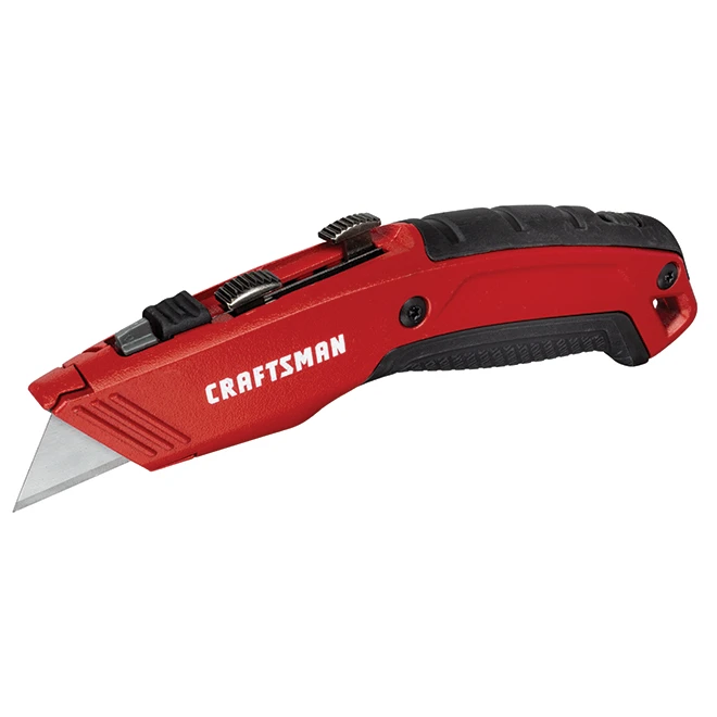 Craftsman Dual-Blade Utility Knife - 4 Blades - 6.75-in - Red 1 Craftsman Dual-Blade Utility Knife - 4 Blades - 6.75-in - Red