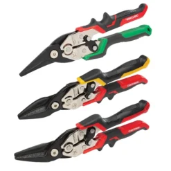 Craftsman Aviation Snips - Right Cut - Red And Green - Pack Of 3 -ToolPro Sales Store 00276649b L
