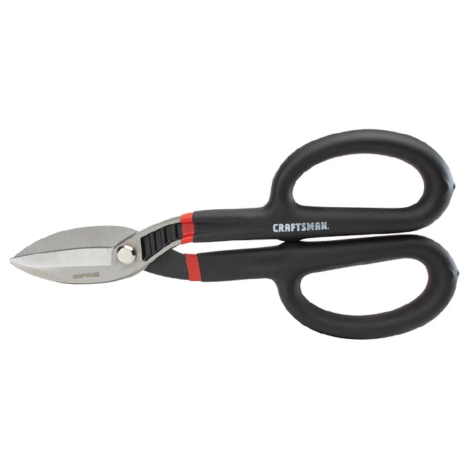 Craftsman All Purpose Tin Snips - 10-in - Red 2 Craftsman All Purpose Tin Snips - 10-in - Red - Image 2