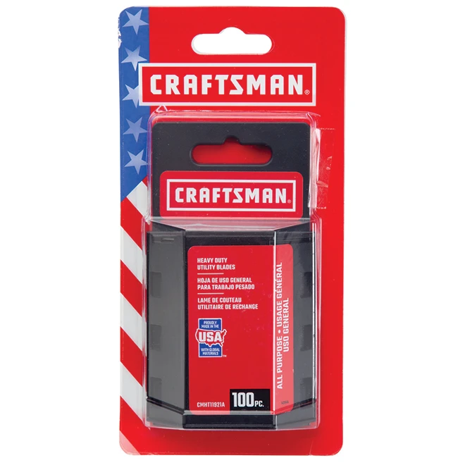 Craftsman Heavy-Duty Utility Blade - Induction Hardened - 100-Pack