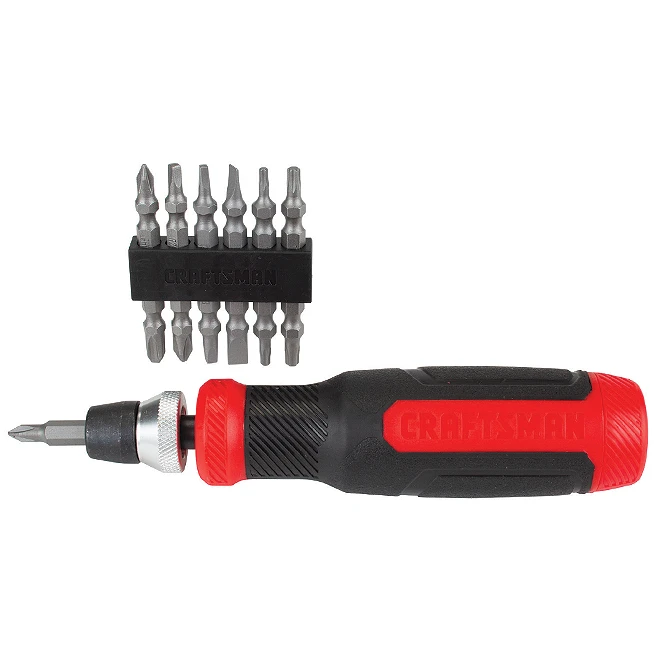 Craftsman Precision Screwdriver - Multi-Bits - 12-in-1 - Black And Red 2 Craftsman Precision Screwdriver - Multi-Bits - 12-in-1 - Black And Red - Image 2