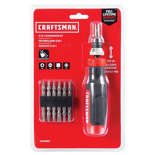 Craftsman Precision Screwdriver - Multi-Bits - 12-in-1 - Black And Red 1 Craftsman Precision Screwdriver - Multi-Bits - 12-in-1 - Black And Red