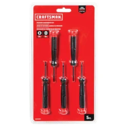 Craftsman Screwdriver Precision Bit Set - Bi-Material - 5/Pack