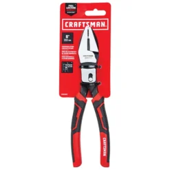 Craftsman Lineman's Pliers - Compound Act - 8" - Steel - Red And Black 5 Craftsman Lineman's Pliers - Compound Act - 8" - Steel - Red And Black -ToolPro Sales Store 00276980c L