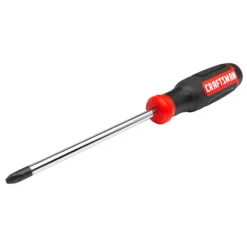 Craftsman Crosstip Screwdriver - Bi-Material - #3 X 6" - Red And Black -ToolPro Sales Store 00277017b L