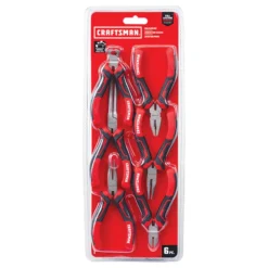 Craftsman Pliers Set - Mini - Steel - Red And Black - 6/Pk -ToolPro Sales Store 00277068c L