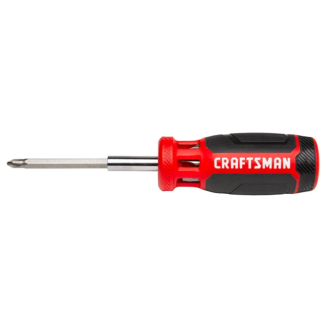 Craftsman Multi-Bit Screwdriver - Push-N-Pick - Red And Black 1 Craftsman Multi-Bit Screwdriver - Push-N-Pick - Red And Black