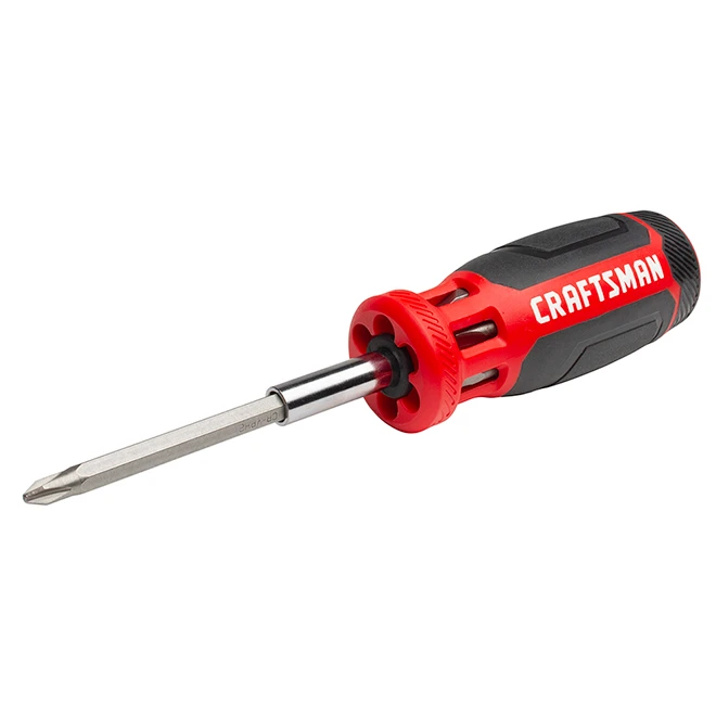 Craftsman Multi-Bit Screwdriver - Push-N-Pick - Red And Black 4 Craftsman Multi-Bit Screwdriver - Push-N-Pick - Red And Black - Image 4