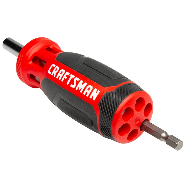 Craftsman Multi-Bit Screwdriver - Push-N-Pick - Red And Black 2 Craftsman Multi-Bit Screwdriver - Push-N-Pick - Red And Black - Image 2