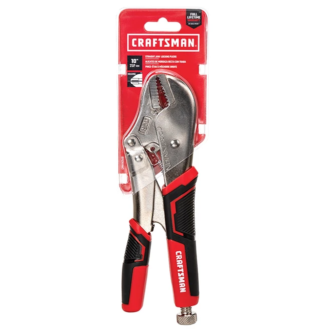 Craftsman Locking Pliers - Straight Jaw - 10'' X 10R - Red/Black 3 Craftsman Locking Pliers - Straight Jaw - 10'' X 10R - Red/Black - Image 3