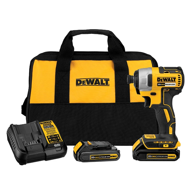 DeWalt 20-Volt Max 1/4-in Cordless Impact Driver With Batteries And Charger - Brushless Motor - Variable Speed 1 DeWalt 20-Volt Max 1/4-in Cordless Impact Driver With Batteries And Charger - Brushless Motor - Variable Speed