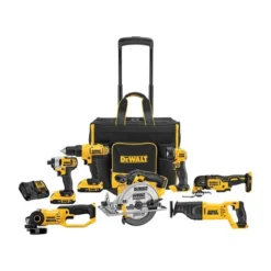 DeWalt Cordless 7-Tool Combo Kit With Batteries And Charger - Brushless Motor - LED Light 8 DeWalt Cordless 7-Tool Combo Kit With Batteries And Charger - Brushless Motor - LED Light -ToolPro Sales Store 00277233 L