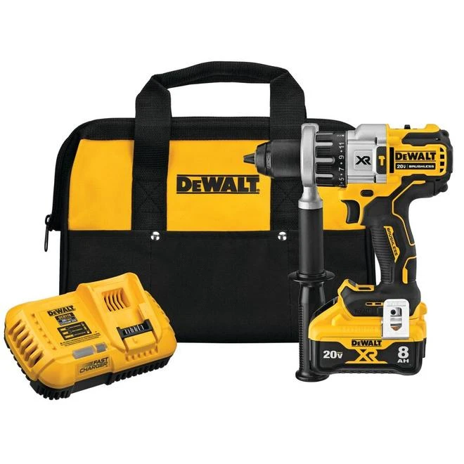 Dewalt 20-V Max 1/2-in Compact Cordless Hammer Drill - Power-Detect - 3 LED Mode Spotlight - 3-Speed 2 Dewalt 20-V Max 1/2-in Compact Cordless Hammer Drill - Power-Detect - 3 LED Mode Spotlight - 3-Speed - Image 2