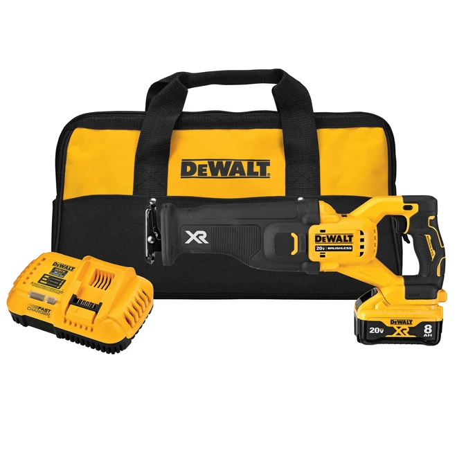 DeWalt XR 20-Volt Max Cordless Reciprocating Saw Kit With Battery And Charger - 3000 SPM - Keyless - Variable Speed 1 DeWalt XR 20-Volt Max Cordless Reciprocating Saw Kit With Battery And Charger - 3000 SPM - Keyless - Variable Speed