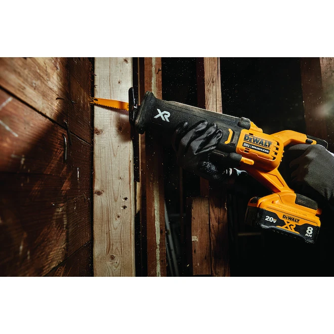 DeWalt XR 20-Volt Max Cordless Reciprocating Saw Kit With Battery And Charger - 3000 SPM - Keyless - Variable Speed 2 DeWalt XR 20-Volt Max Cordless Reciprocating Saw Kit With Battery And Charger - 3000 SPM - Keyless - Variable Speed - Image 2