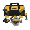 Dewalt Set Of 4 20-V Cordless Tools With 2 Batteries, 1 Charger And 1 Carrying Bag