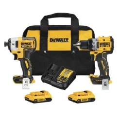 DeWALT 20V MAX XR Brushless Cordless 2-Piece Tool Kit With Two 2.0Ah Batteries