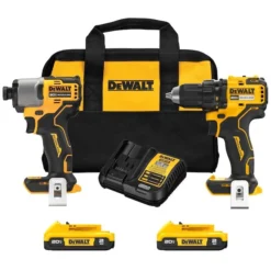 DeWALT 20V MAX Impact Driver And Drill/Driver 2-Tool Combo Kit With 2 Batteries And Charger