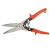 Wiss All Purpose Aviation Snips - Straight Cut - 10 1/2-in - Orange
