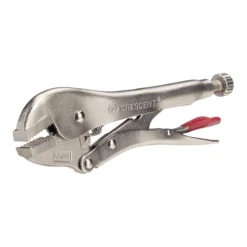 Crescent Straight Jaw Locking Pliers - Nickel-plated - Alloy-Steel - 10-in L
