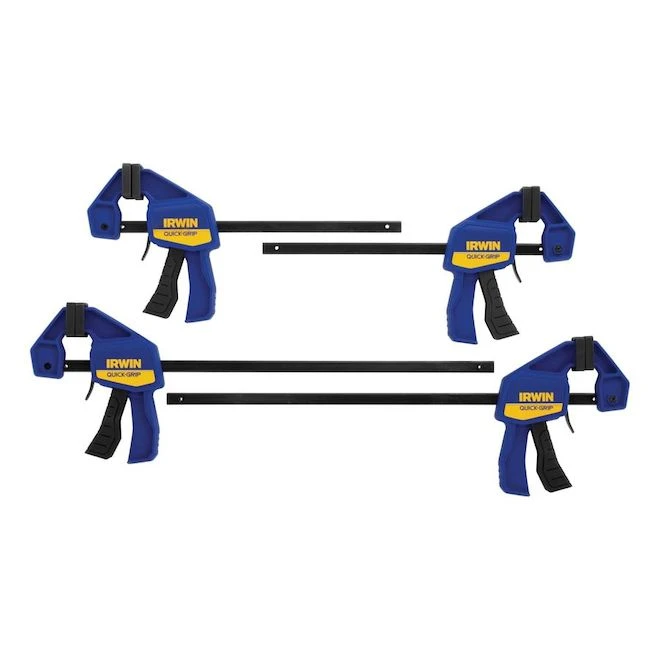 Irwin Quick-Grip Clamp Set 2 X 6-in And 2 X 12-in Pack Of 4 3 Irwin Quick-Grip Clamp Set 2 X 6-in And 2 X 12-in Pack Of 4 - Image 3