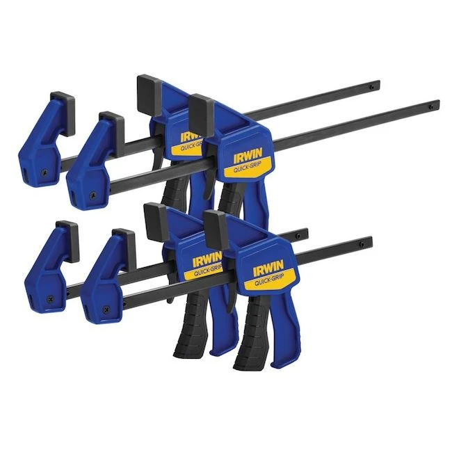Irwin Quick-Grip Clamp Set 2 X 6-in And 2 X 12-in Pack Of 4 4 Irwin Quick-Grip Clamp Set 2 X 6-in And 2 X 12-in Pack Of 4 - Image 4