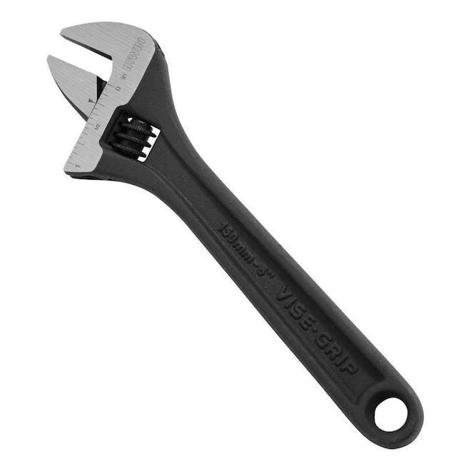 IRWIN VISE-GRIP Black Oxide Adjustable Wrench 6-in 1 IRWIN VISE-GRIP Black Oxide Adjustable Wrench 6-in