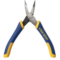 Irwin Steel Bent Nose Pliers - Blue And Yellow - 8''