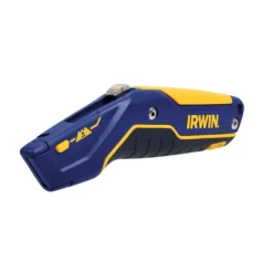 Irwin Retractable Utility Knife Carbon Steel Blue And Yellow