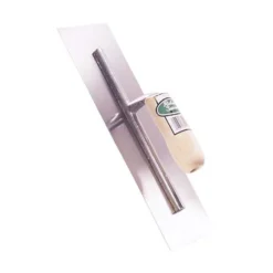 Richard Cement Finishing Trowel - Steel - 4-in W X 14-in L - Wooden Handle