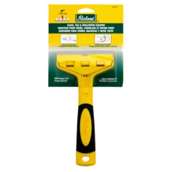Richard Snap-Lock Clamp System Scraper - Yellow And Black - 4-in W High Carbon Steel Blade - 9-in L Metal Handle