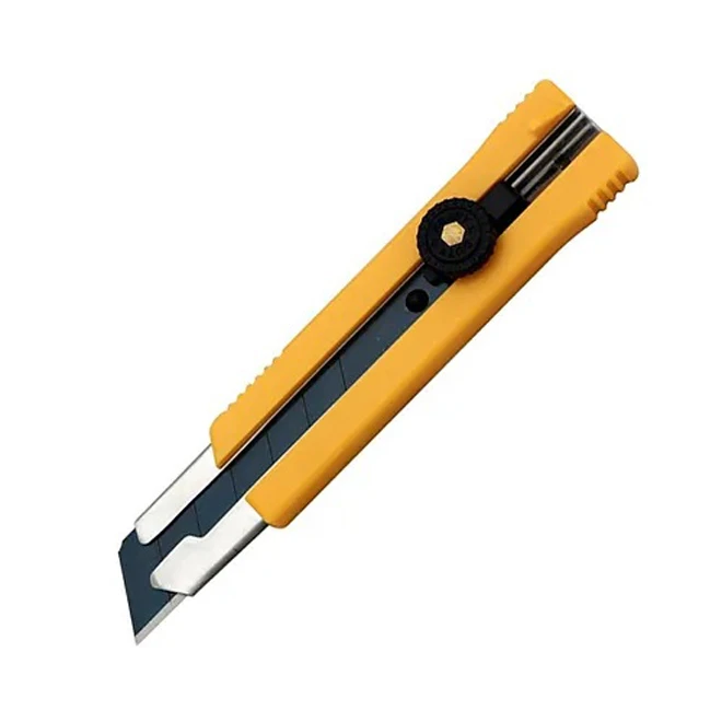 Richard Heavy-Duty Snap-Off Utility Knife - 25-mm - ABS Plastic And Steel - Yellow And Black 2 Richard Heavy-Duty Snap-Off Utility Knife - 25-mm - ABS Plastic And Steel - Yellow And Black - Image 2