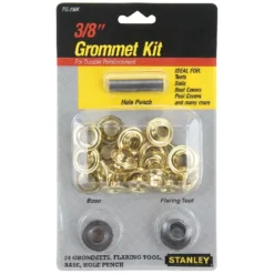 Stanley Grommet Kit - 24 Per Pack - Brass Finish - 3/8-in
