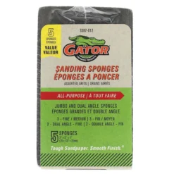 Gator Sanding Sponges All-Purpose Assorted Grits 3-in X 5-in 5-Pack