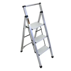 Metaltech Aluminum Type 1 3-Step Stool With 250-lb Capacity