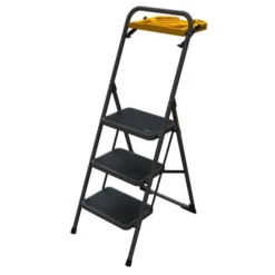 Metaltech Steel Type 1 PRO 3-Step Stool With 300-lb Capacity