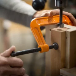 Pony 2600 8-in C-Clamp - Powder Coated Orange Finish