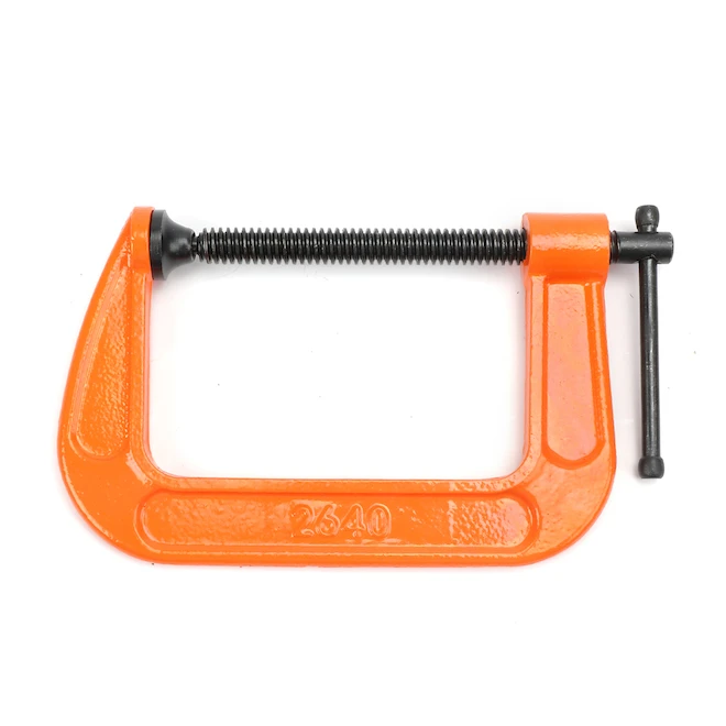 Pony 2600 4-in C-Clamp - Powder Coated Orange Finish 1 Pony 2600 4-in C-Clamp - Powder Coated Orange Finish