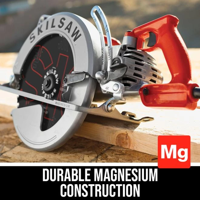 SKIL 10-1/4 In. 15-Amp Magnesium Worm Drive Rear Handle Circular Saw 5 SKIL 10-1/4 In. 15-Amp Magnesium Worm Drive Rear Handle Circular Saw - Image 5